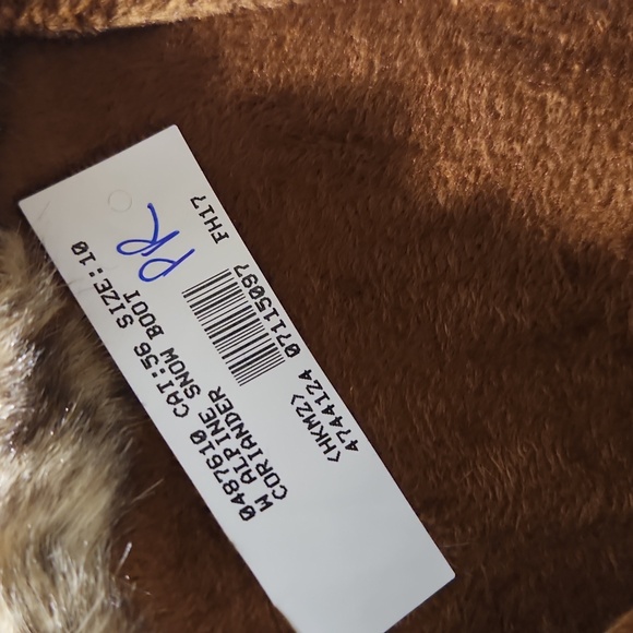 NWOT Lands' End Alpine Snow Brown and Tan Winter Boots - Picture 7 of 9